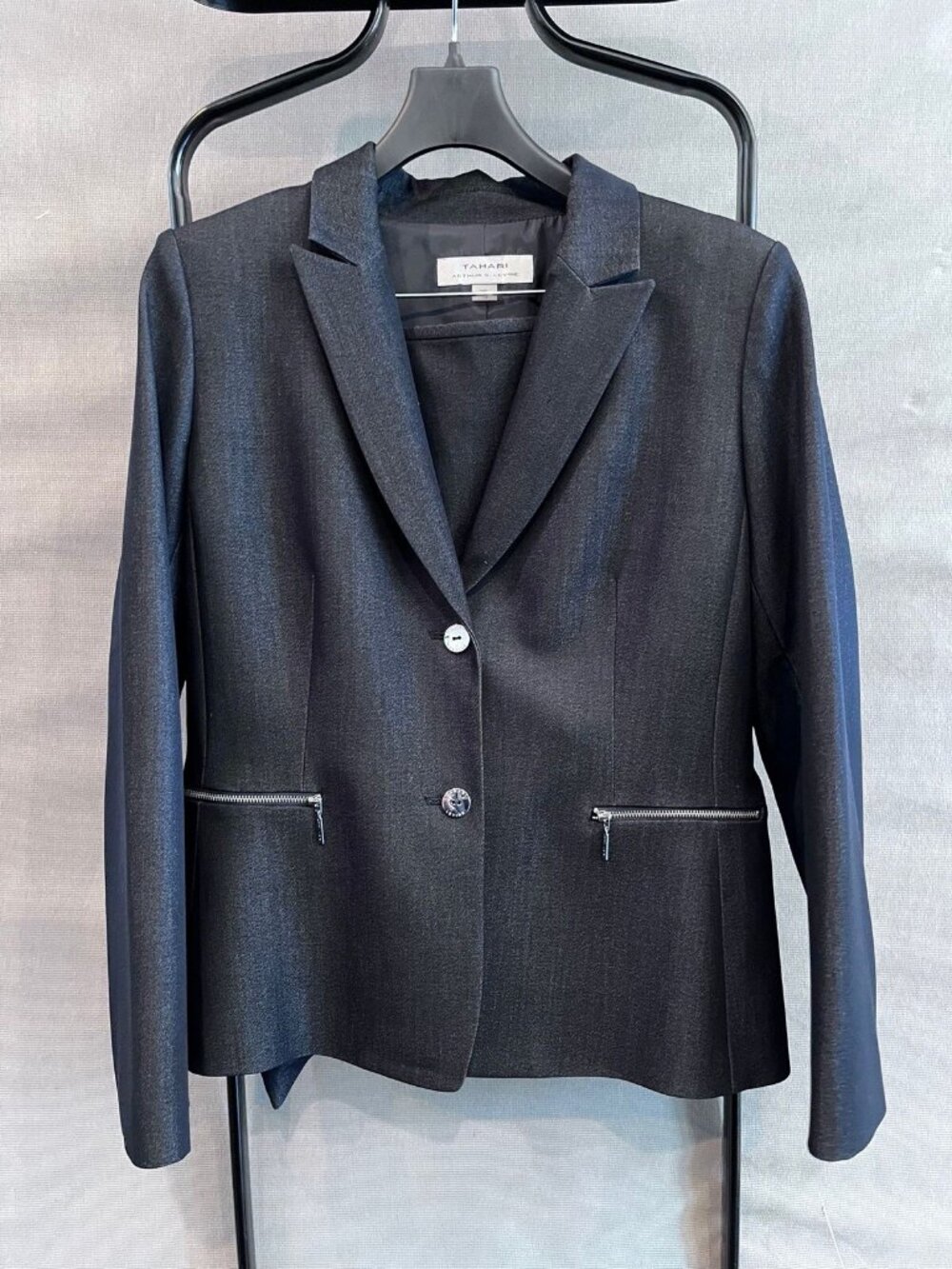 Tahari Woman’s 2 Piece Skirt SUIT Denim Blue, Sz 12, NWT